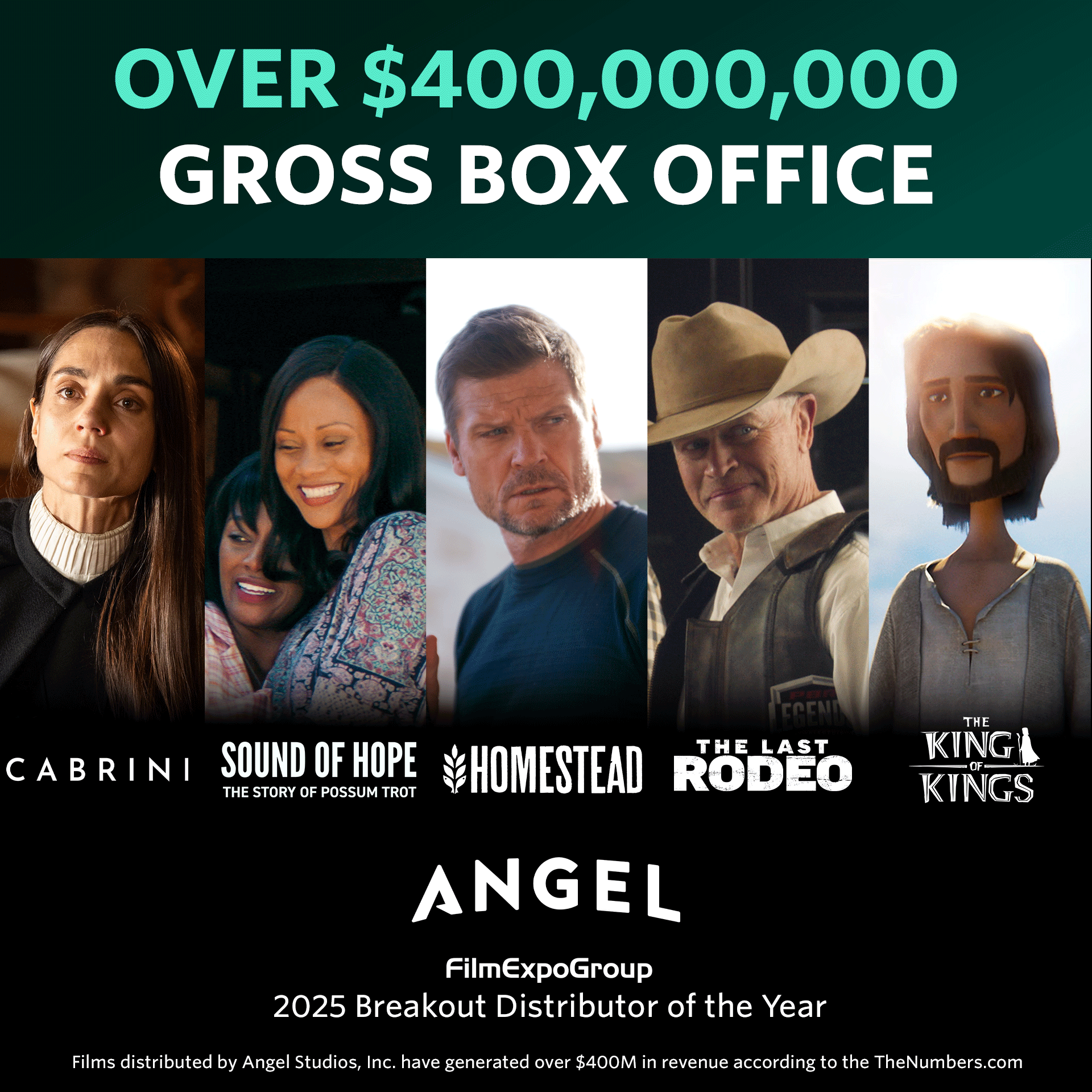 Over $400M Gross Box Office