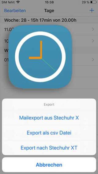 stechuhr-x-iphone-app-export