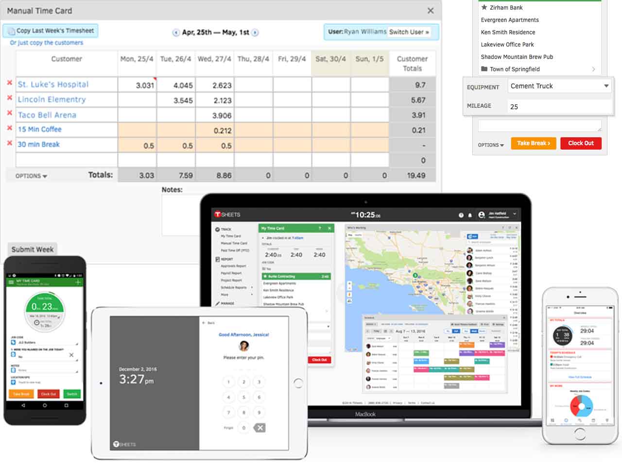 TSheets Zeiterfassung App Zeiterfassung kostenlos