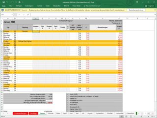 Zeiterfassung Excel Vorlage 2023