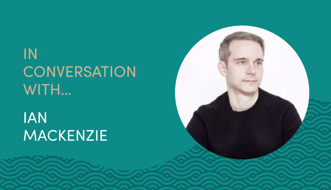 Photo of Ian Mackenzie with the title "In conversation with Ian Mackenzie "