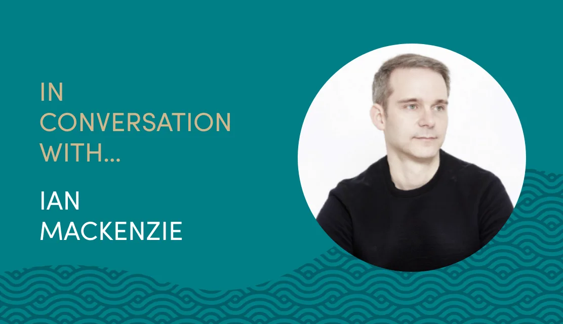 Photo of Ian Mackenzie with the title "In conversation with Ian Mackenzie "