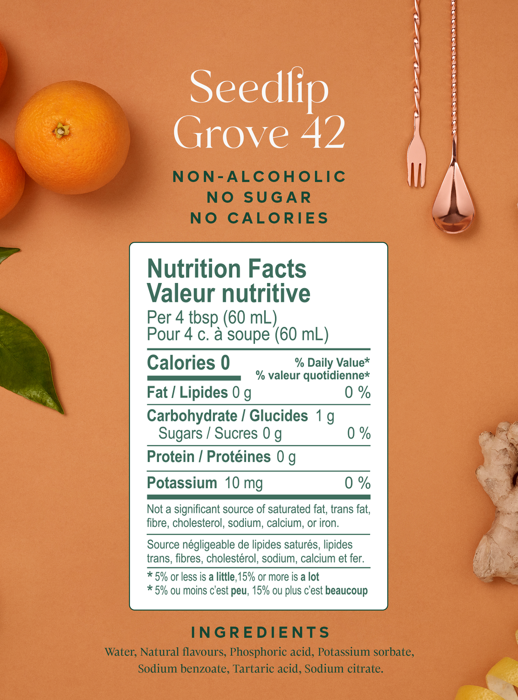 Seedlip Grove Nutrition Facts