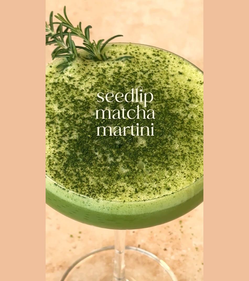 Seedlip Matcha Martini
