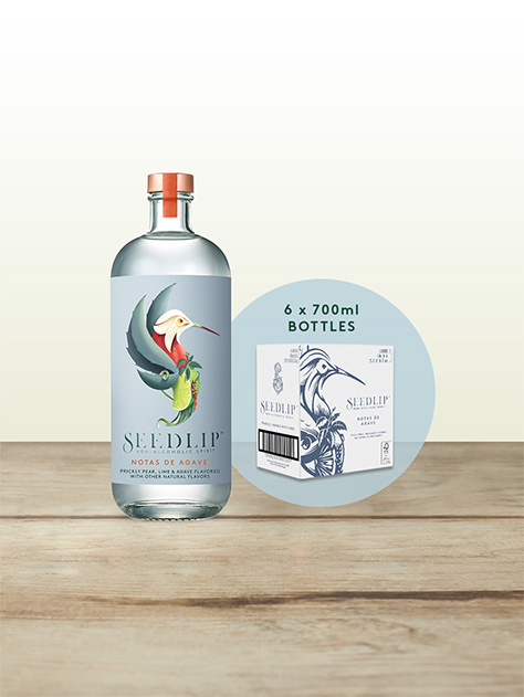 Case of 6 Seedlip Agave Bottles and Box Pack