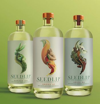 Three Seedlip Bottles