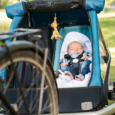Carry Your Baby Safely In A Croozer Bicycle Trailer
