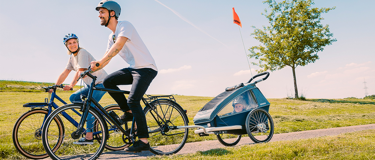 Croozer single bike online trailer