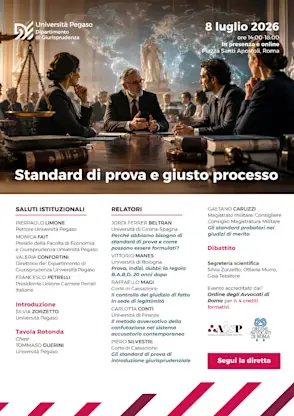 Standard di prova e giusto processo