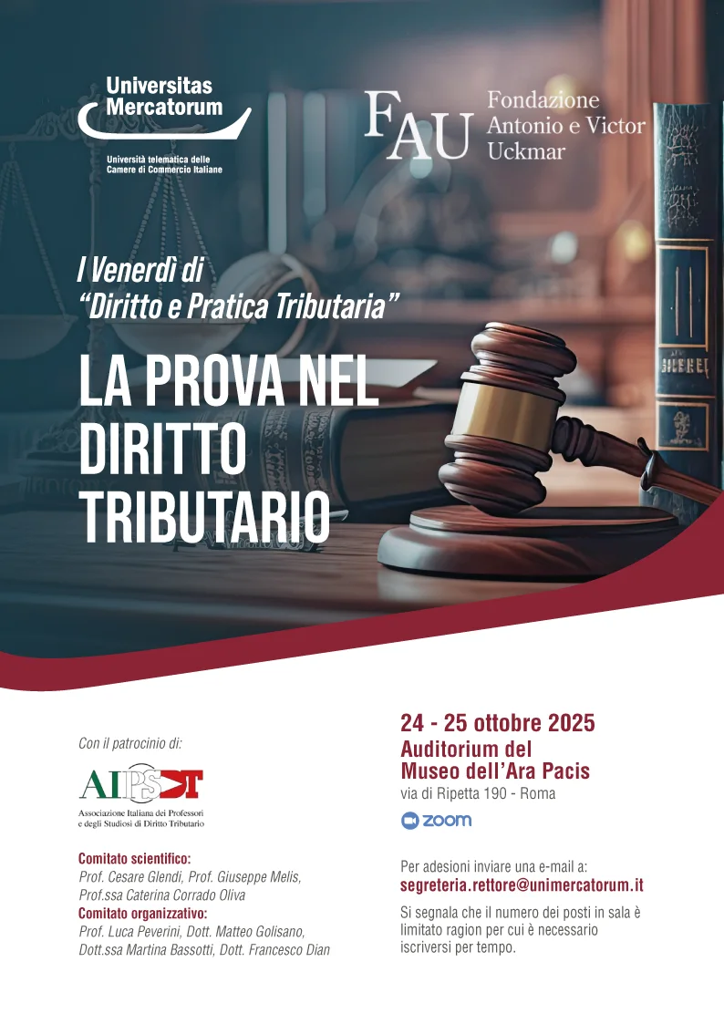 I Venerdì di "Diritto e Pratica Tributaria" - La prova nel diritto tributario