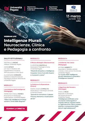 Intelligenze Plurali: Neuroscienze, Clinica e Pedagogia a confronto