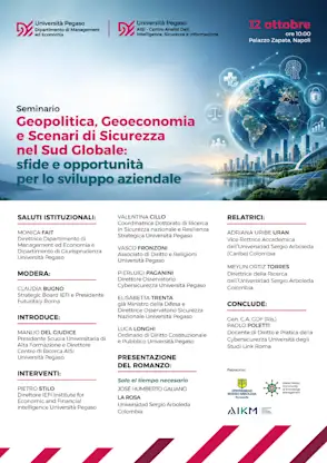 Geopolitica, Geoeconomia e Scenari di Sicurezza nel Sud Globale: sfide e opportunità per lo sviluppo aziendale