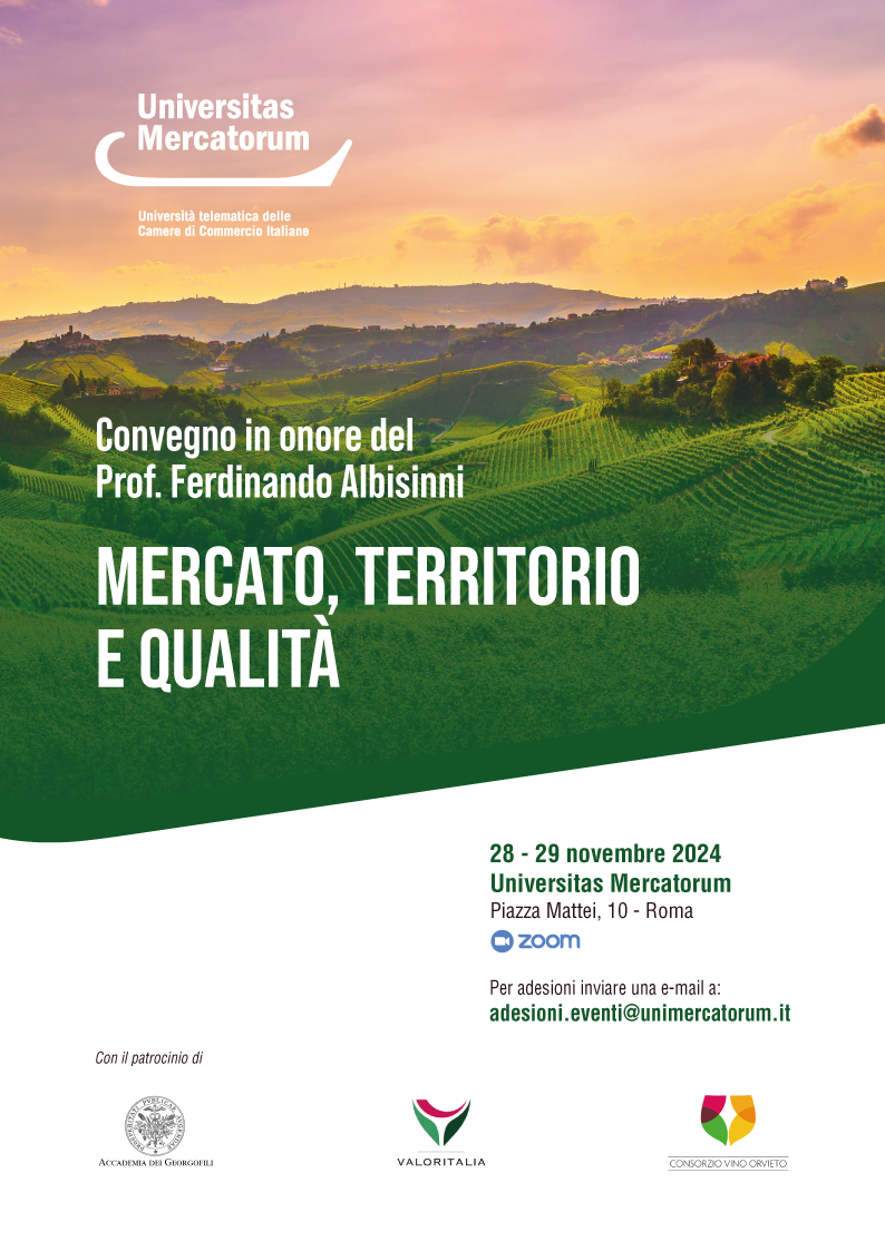 Mercato, Territorio e Qualità: convegno in onore del Prof Ferdinando Albisinni