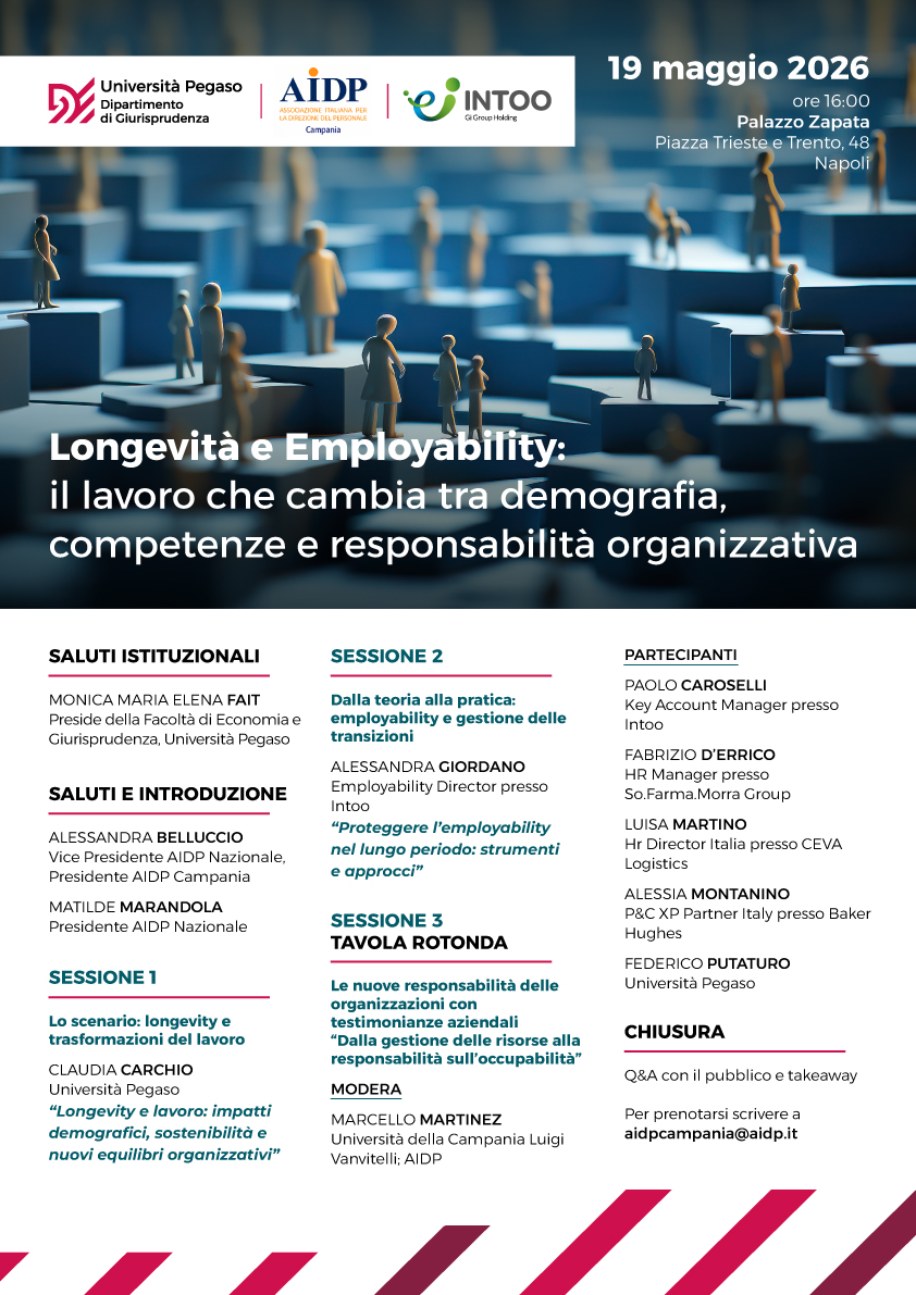Longevità e Employability: il lavoro che cambia tra demografia, competenze e responsabilità organizzativa