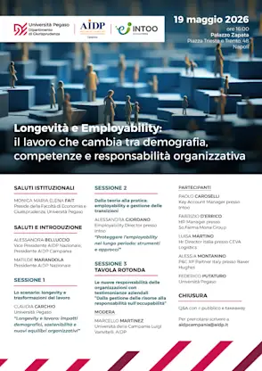 Longevità e Employability: il lavoro che cambia tra demografia, competenze e responsabilità organizzativa