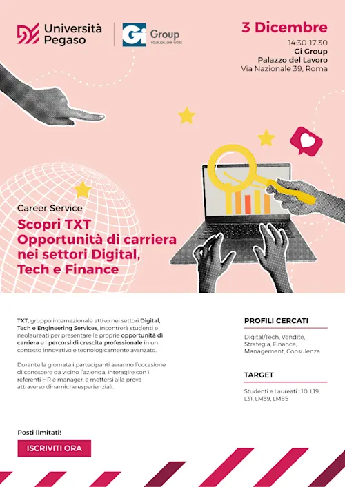 Recruiting Evenet TXT Group con GiGroup