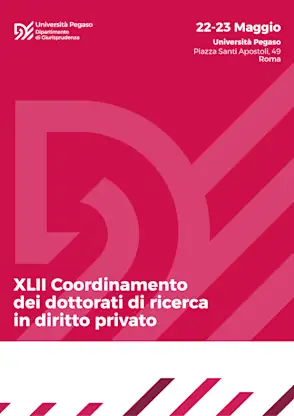 XLII Coordinamento dei Dottorati di Ricerca in Diritto Privato