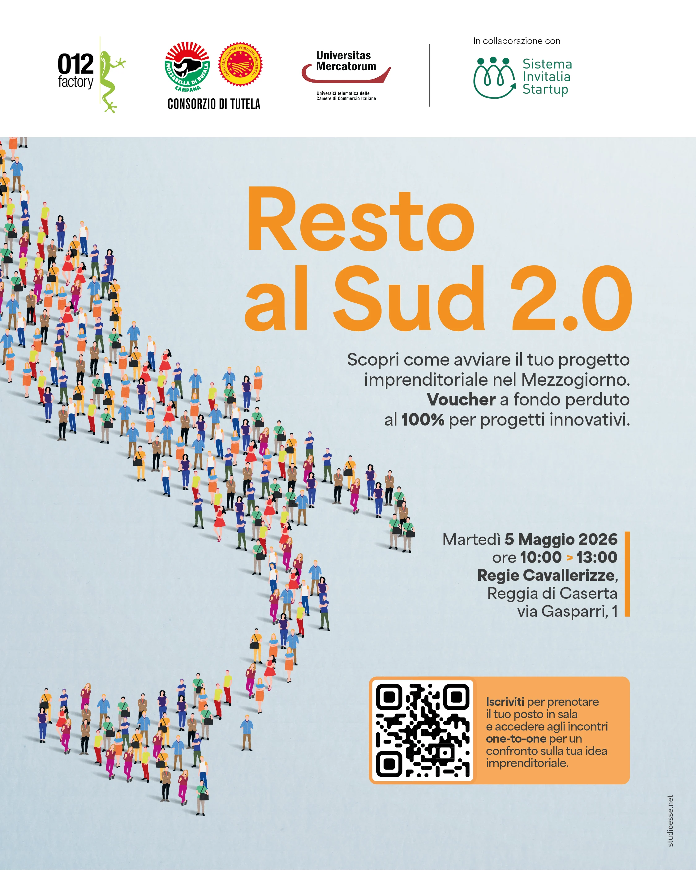 UniMercatorum Knowledge Partner di “Resto al Sud 2.0” – Tappa di Caserta