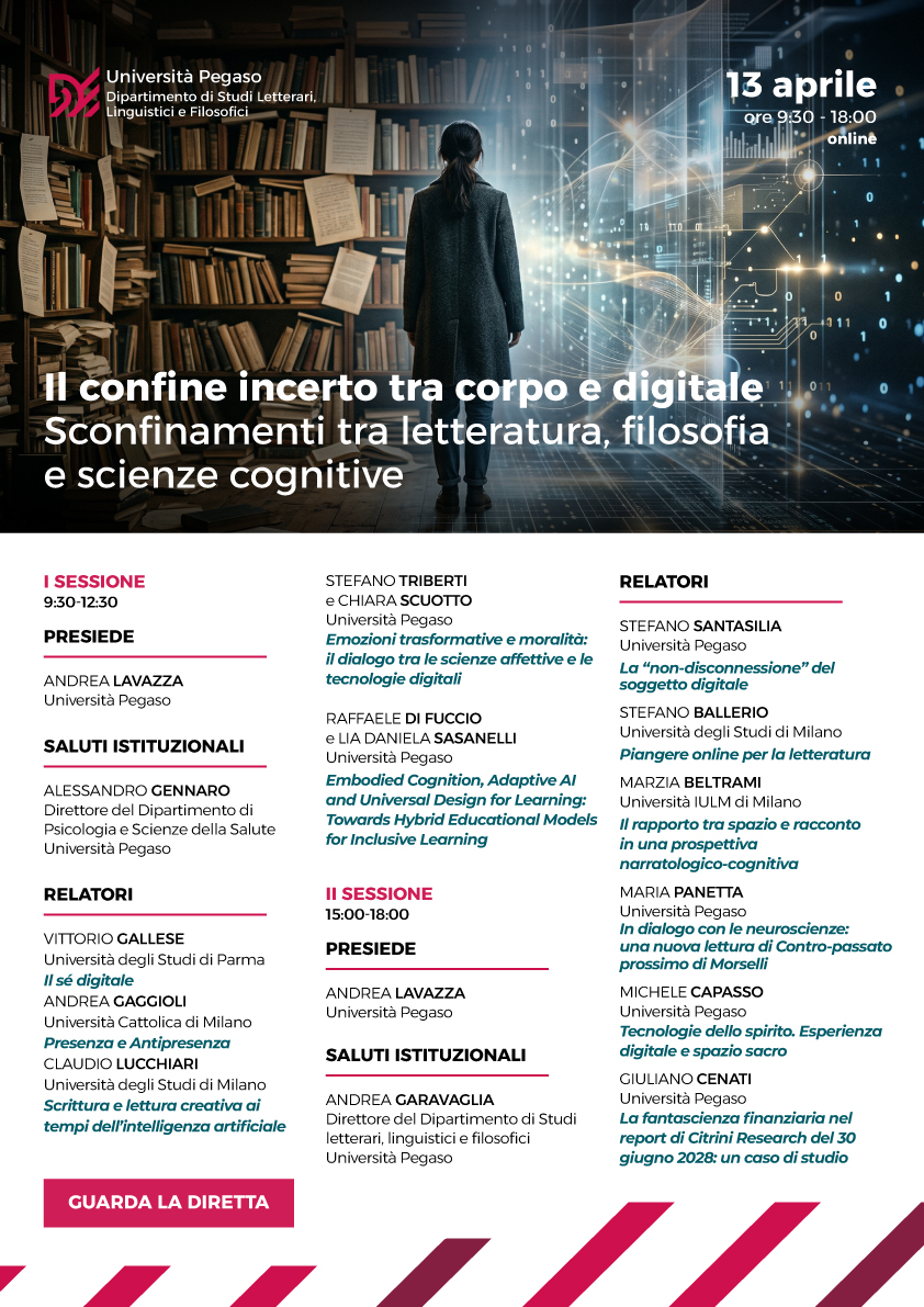Il Confine incerto tra Corpo e Digitale. Sconfinamenti tra letteratura, filosofia e scienze cognitive