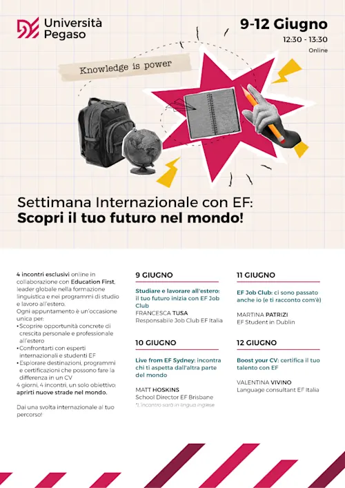 Settimana Internazionale con EF per le carriere all’estero