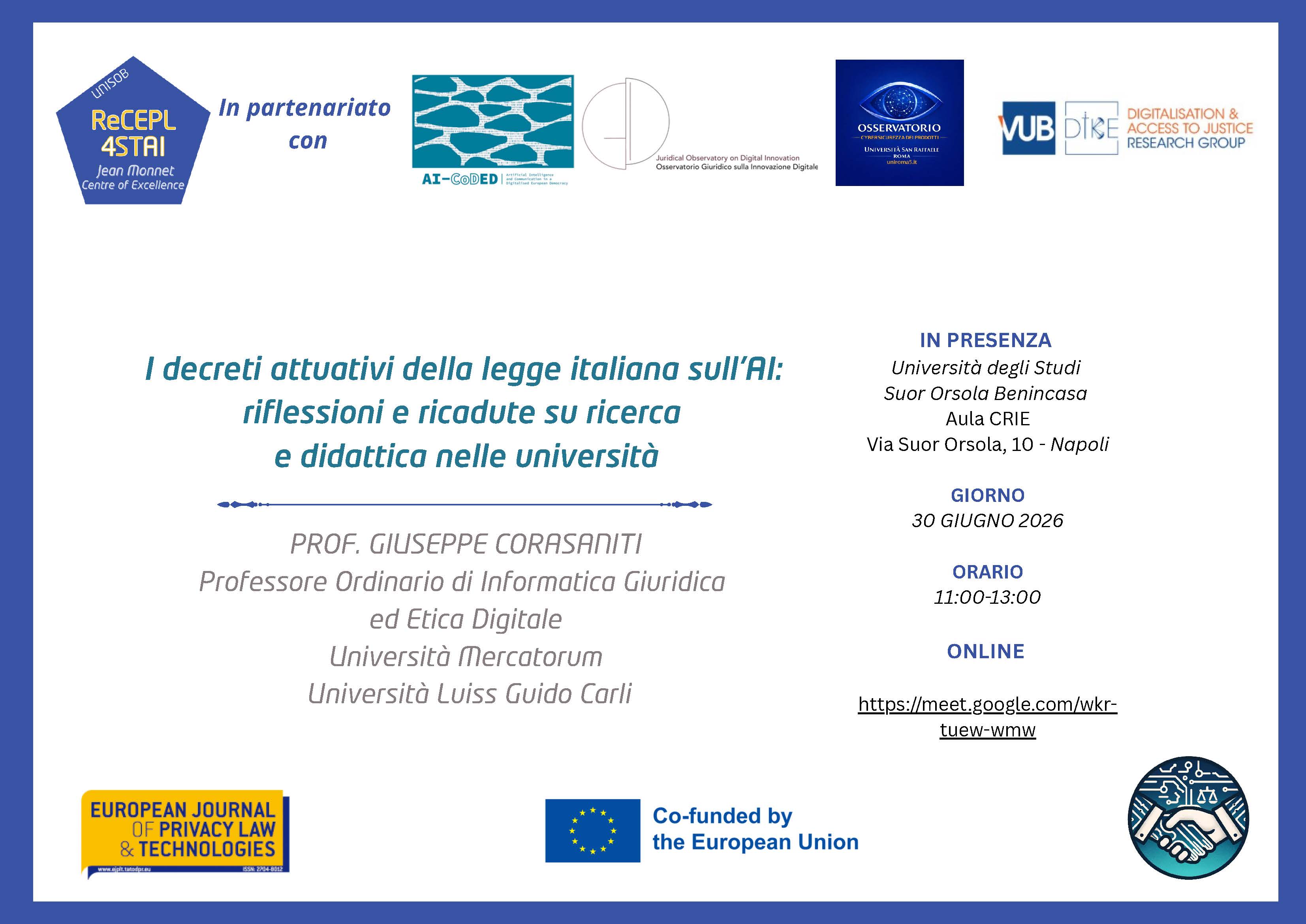 I decreti attuativi della legge italiana sull'AI: riflessioni e ricadute su ricerca e didattica nelle università
