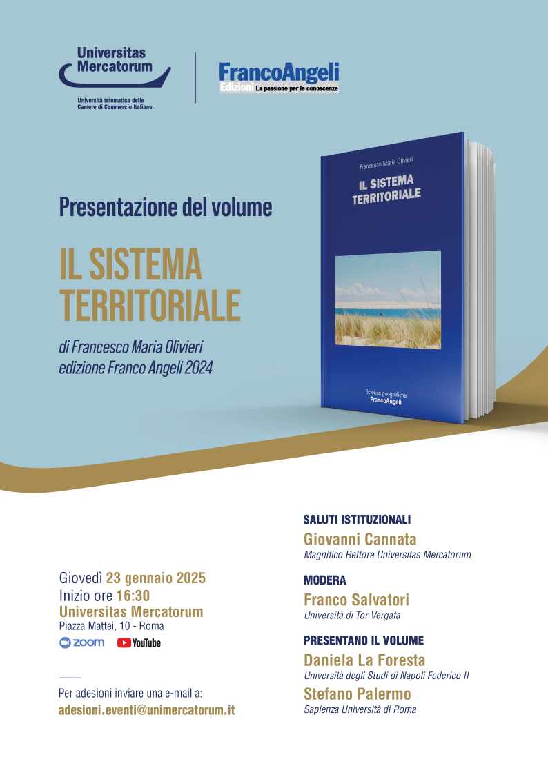 Presentazione del volume: Il sistema territoriale