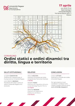 Ordini statici e ordini dinamici tra diritto, lingua e territorio