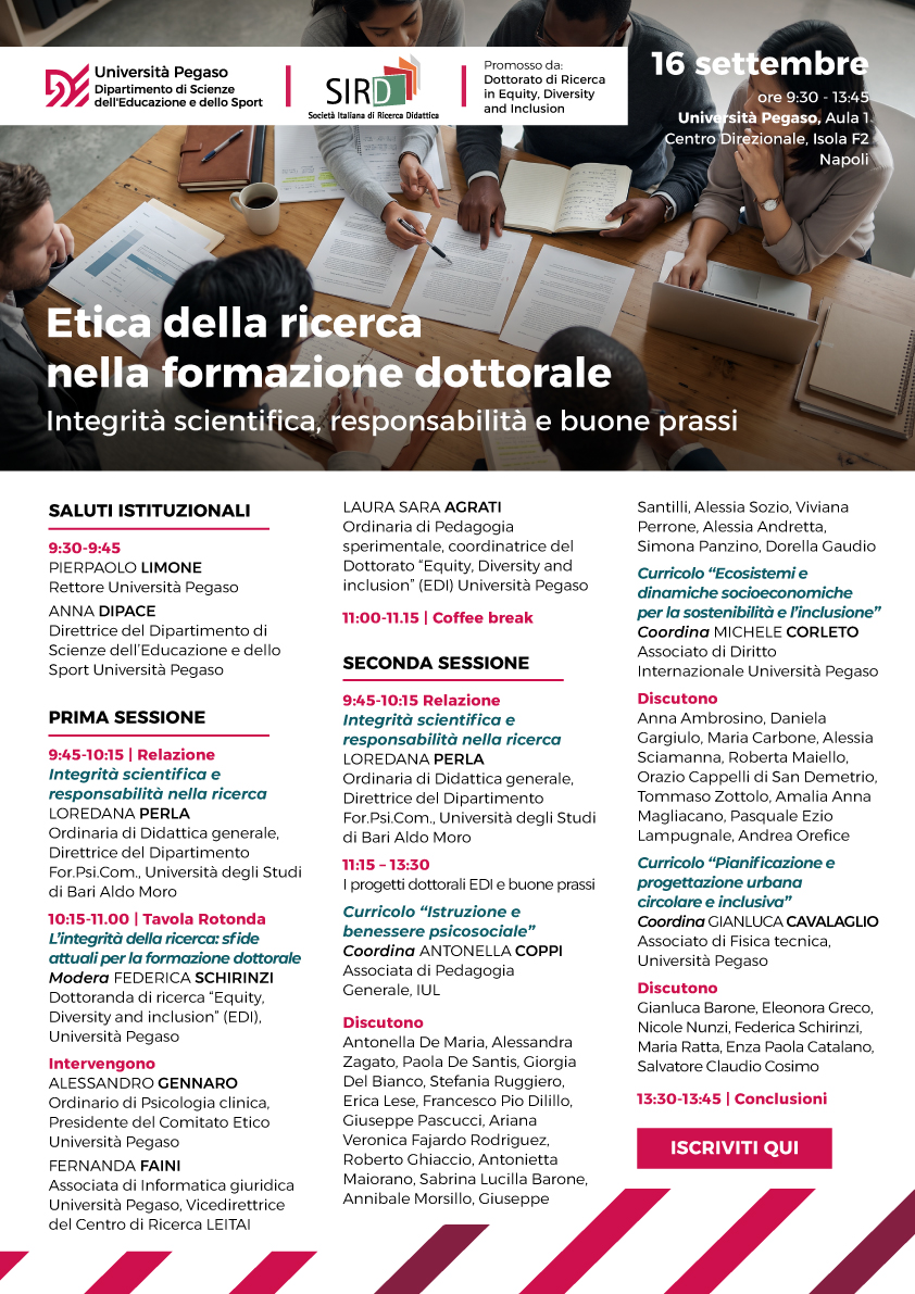 ETICA DELLA RICERCA NELLA FORMAZIONE DOTTORALE.Integrità scientifica, responsabilità e buone prassi