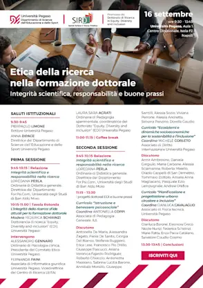 ETICA DELLA RICERCA NELLA FORMAZIONE DOTTORALE.Integrità scientifica, responsabilità e buone prassi