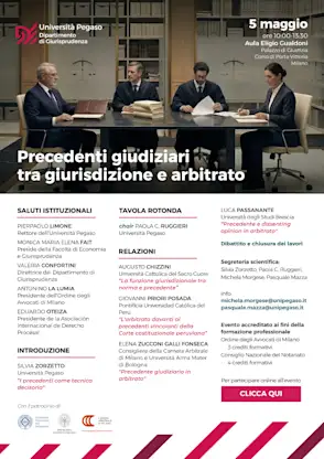  Precedenti giudiziari tra giurisdizione e arbitrato