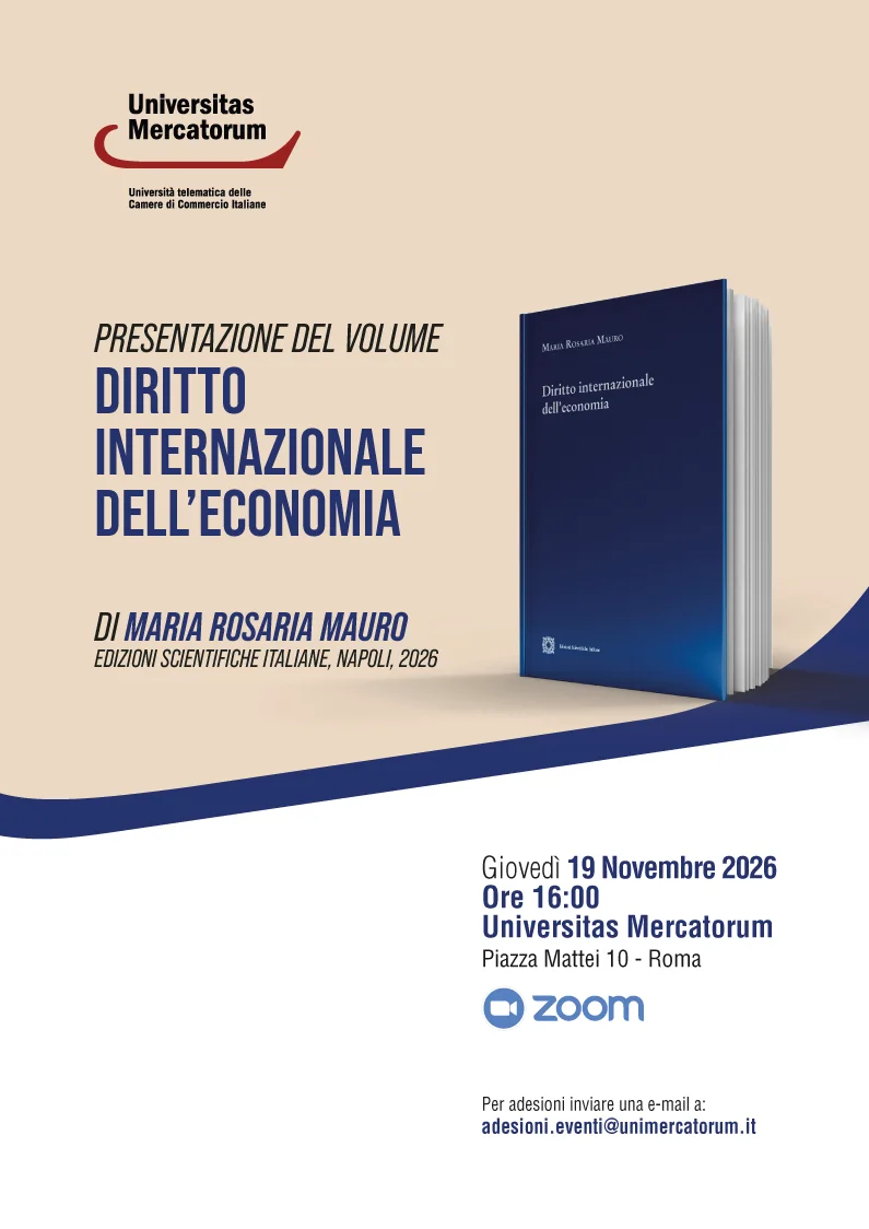Presentazione del volume Diritto Internazionale dell'economia