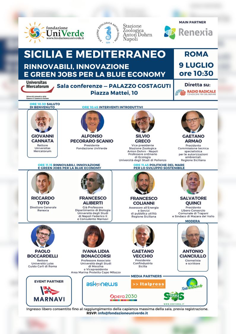 Sicilia e Mediterraneo | Rinnovabili, Innovazione e Green Jobs per le blue company