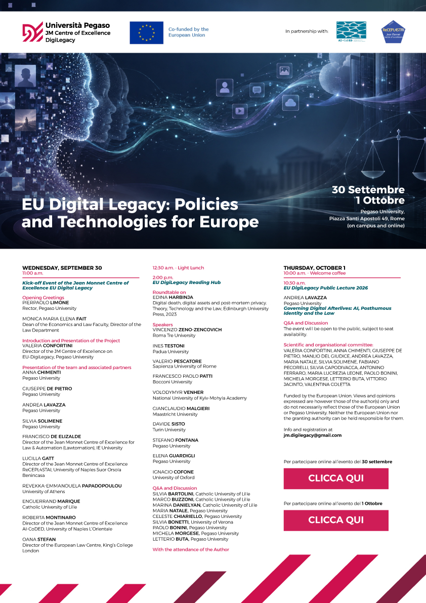 EU Digital Legacy: Policies and Technologies for Europe