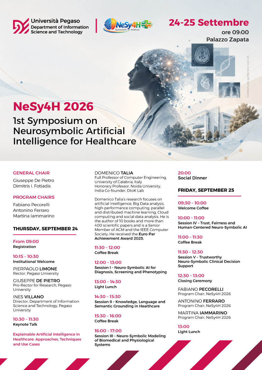 NeSy4H 2026 – 1st Symposium on Neurosymbolic Artificial Intelligence for Healthcare