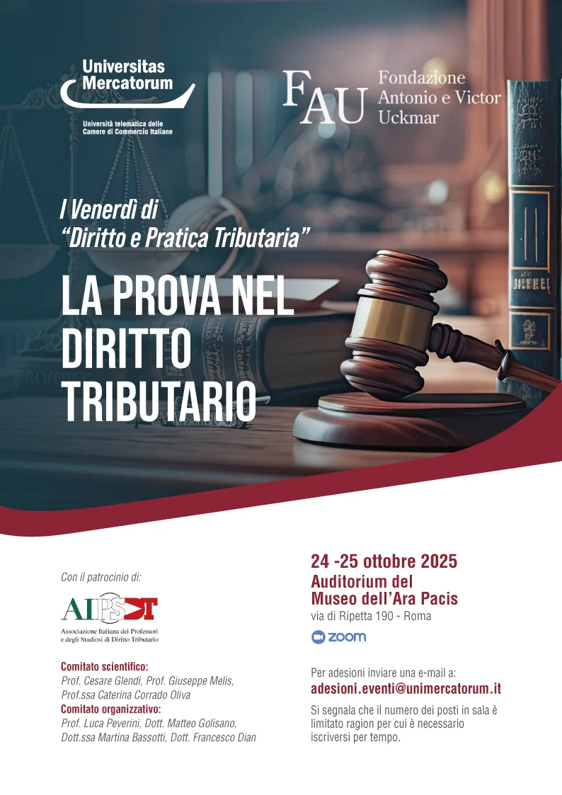 I Venerdì di "Diritto e Pratica Tributaria" - La prova nel diritto tributario