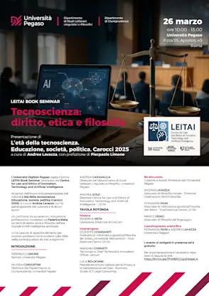 Tecnoscienza: diritto, etica e filosofia.