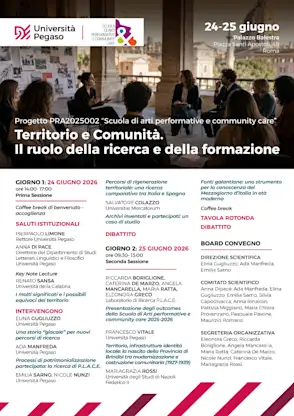 Territorio e comunictà.  Il ruolo della ricerca e della formazione