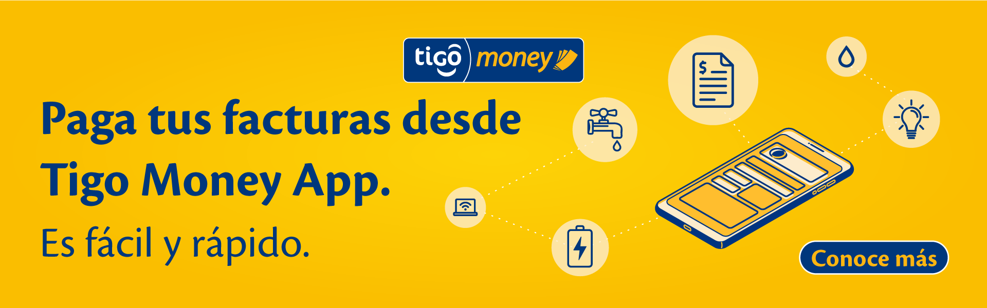 Pagar servicios y facturas con Tigo Money Bolivia