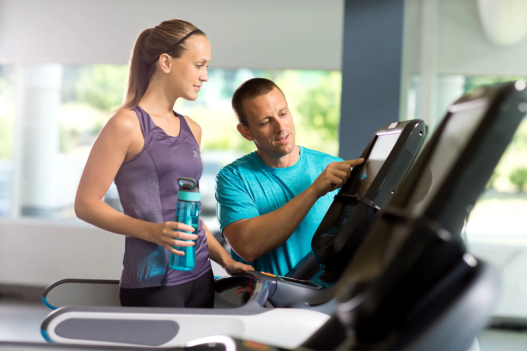 trainer and exerciser with console