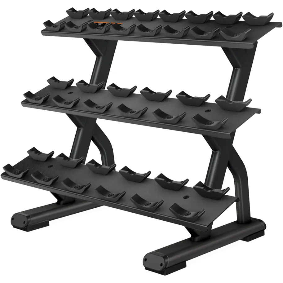 DBR0814 - 3 Tier, 10 Pair Dumbbell Rack