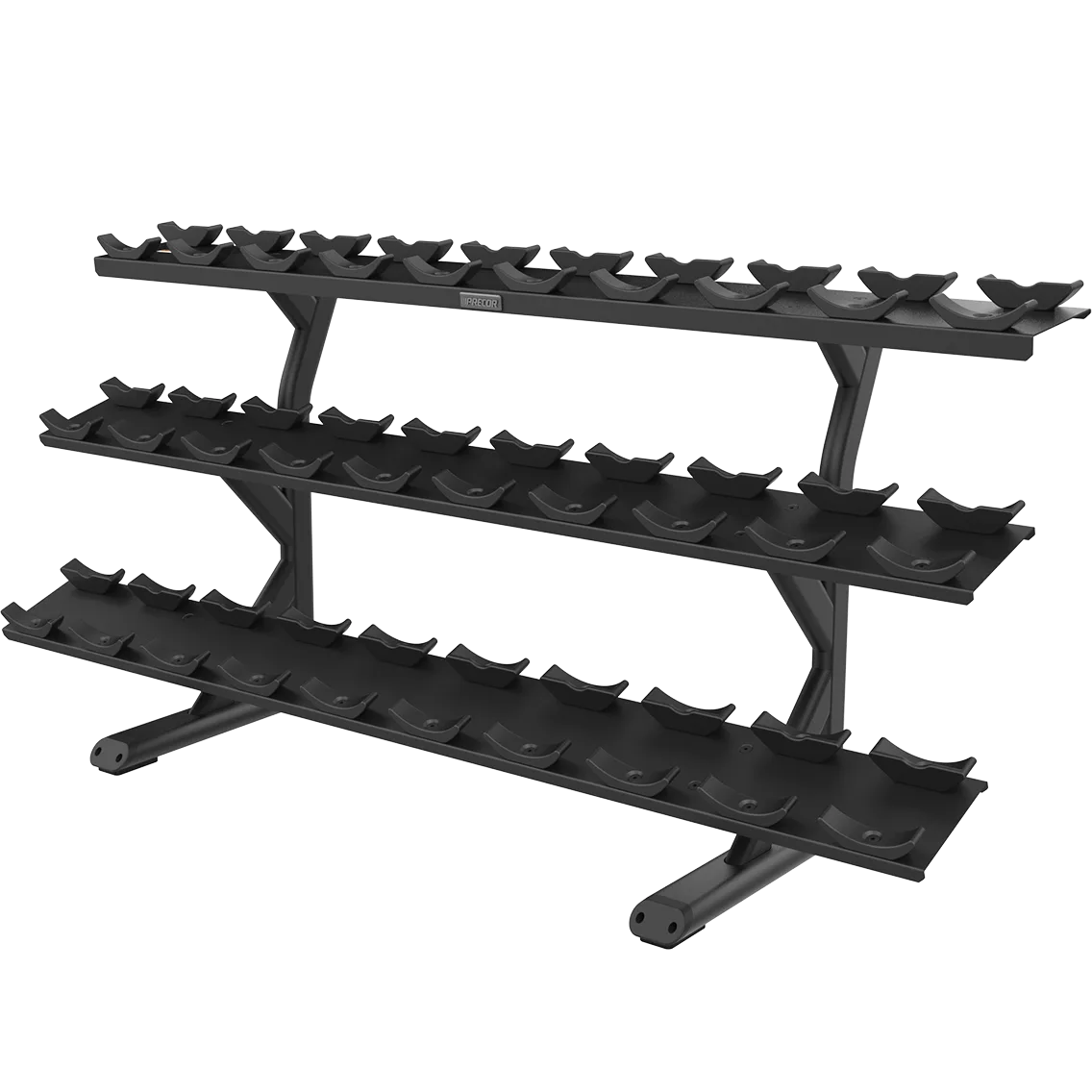 VBR6815 - 3 Tier, 15 Pair Saddle Dumbbell Rack
