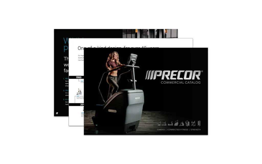 Precor catalog cover page
