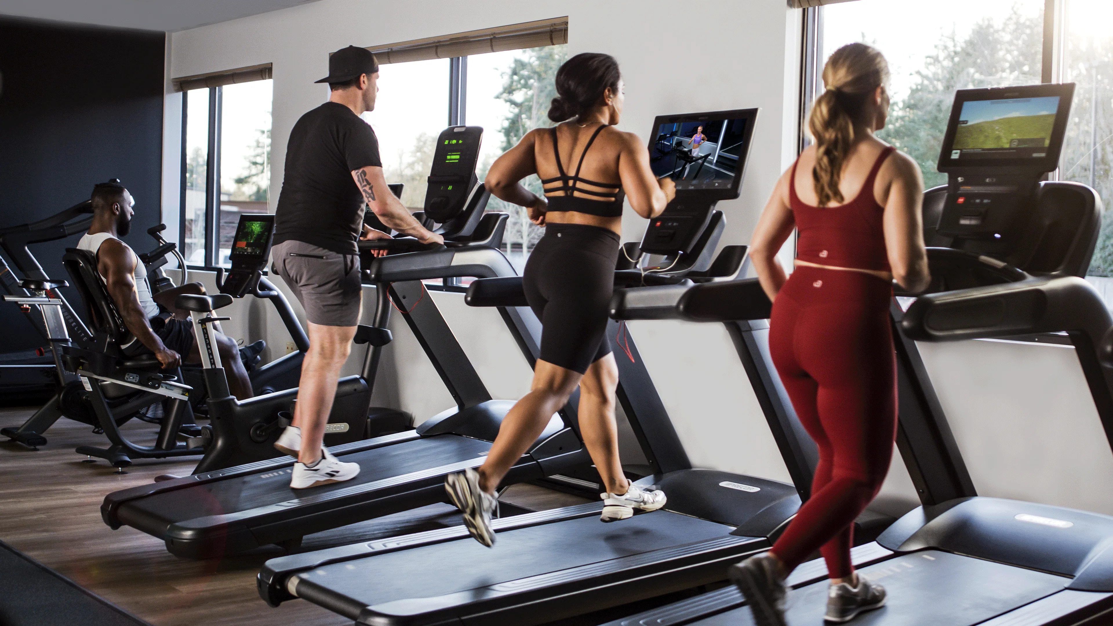 Peloton on Precor Treads - Group