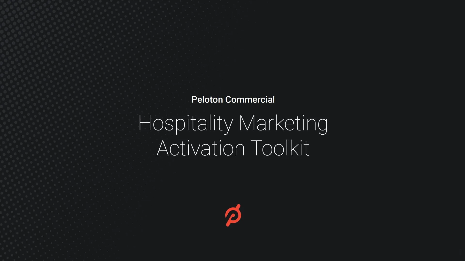 Hospitality Marketing Activation Toolkit Cover