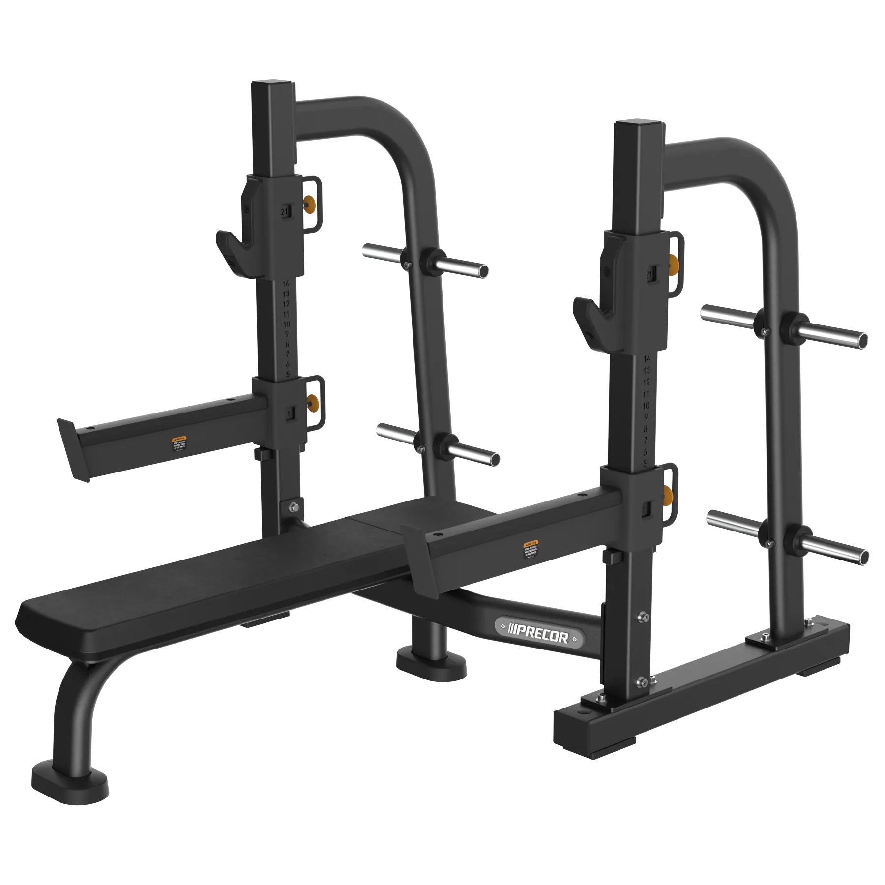 Spot Bench Olympic Spotter Bench - Discovery™ Benches & Racks | Products | Precor
