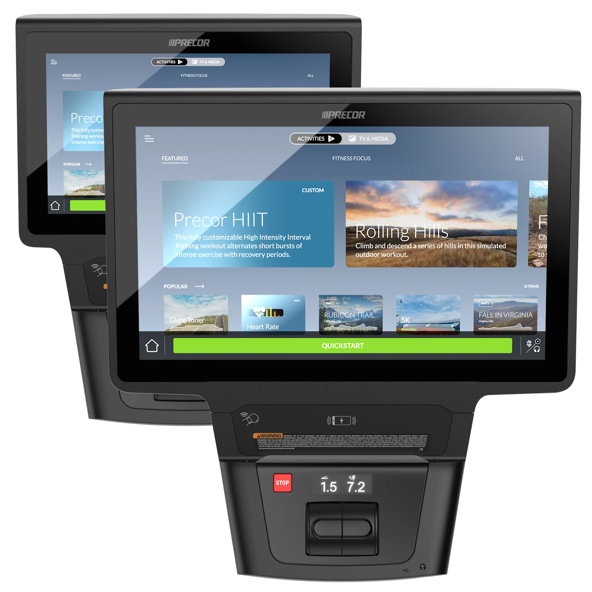 P94 and P84 Touchscreen Consoles | Precor