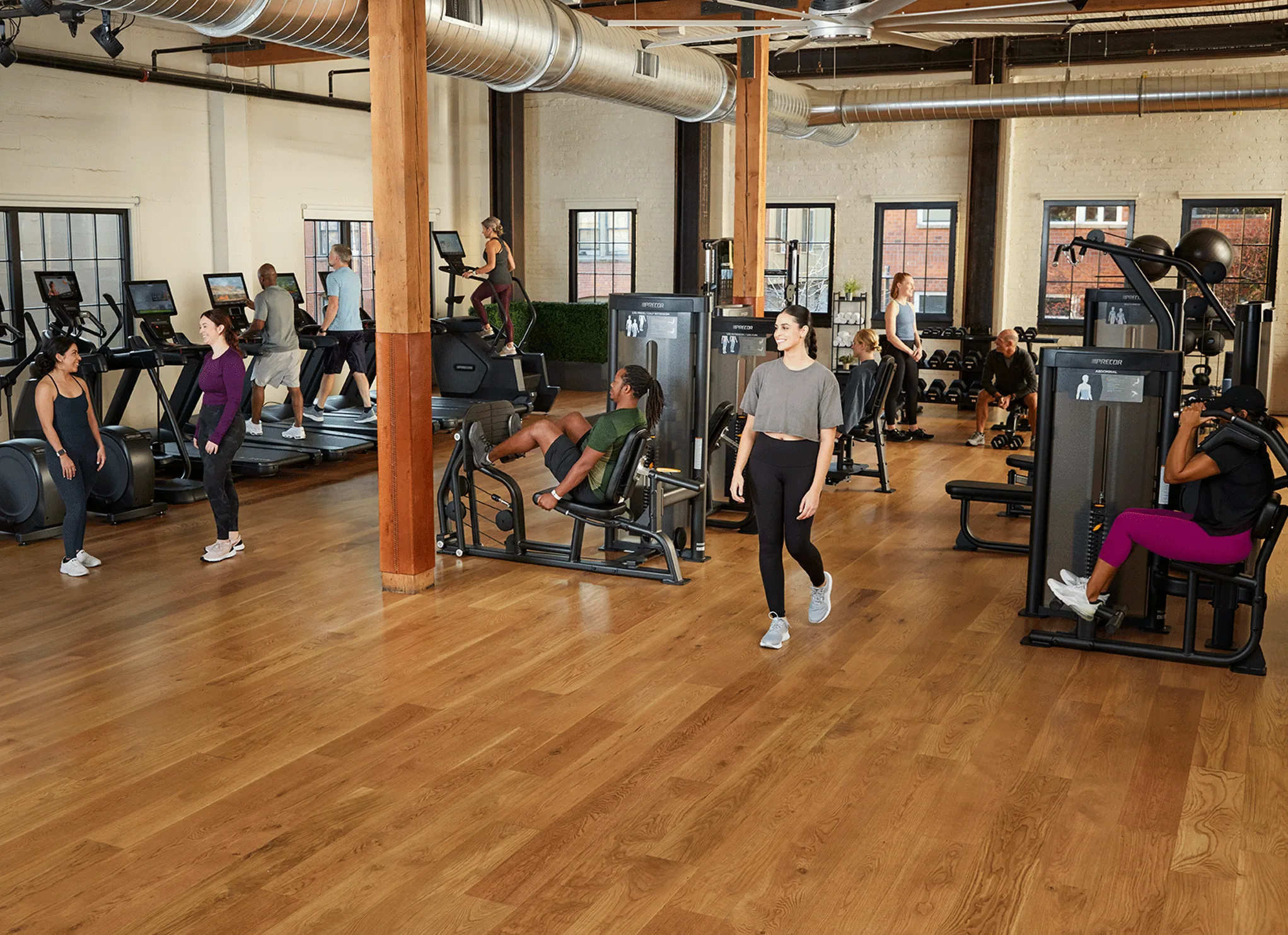 Equipo de fuerza en un gimnasio