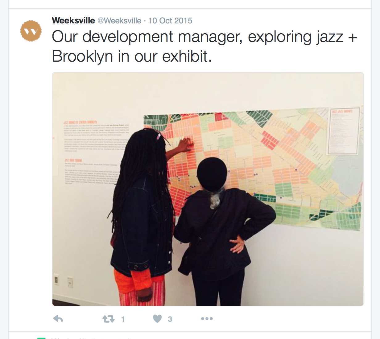 Racial Changes Map at Lost Jazz Shrines of Brooklyn Exhibit