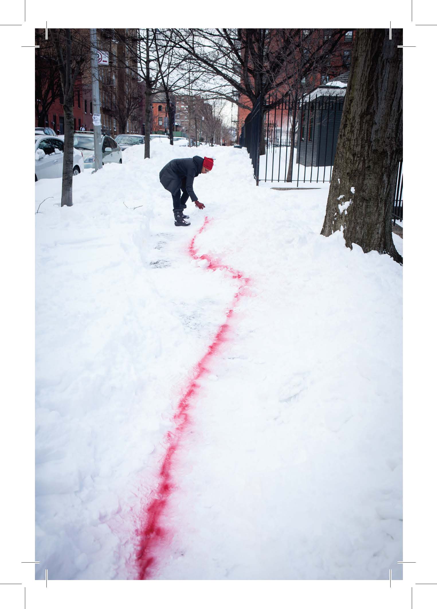 The Red Line Archive Snow Postcard