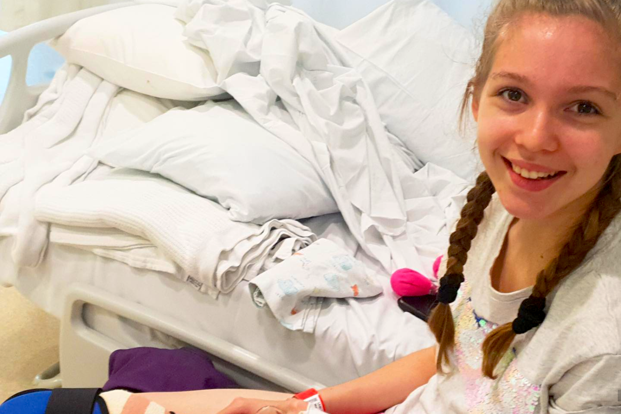 Mackie - in hospital